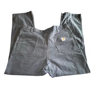 Carhartt Relaxed Fit Gray Cargo Pants Men’s 40x32 Workwear Casual Minimalist‎